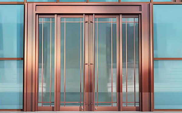 玛曲玻璃地弹门